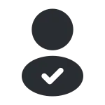 Profile Tick SVG Icon